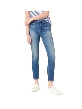 J.Crew Medium Wash High Rise Toothpick Skinny Denim Jeans